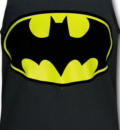 Batman Classic Logo Symbol Charcoal Men's Tank Top - TshirtNow.net - 1