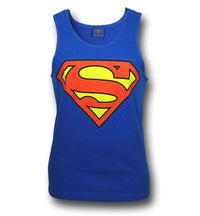 Thumbnail for Superman Classic Logo Symbol Royal Blue Men's Tank Top - TshirtNow.net - 3