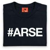 Arse Black Tshirt With White Print - TshirtNow.net