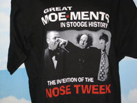 Thumbnail for Three Stooges Nose Tweek Adult Black Size XL Extra Large Tshirt - TshirtNow.net - 4