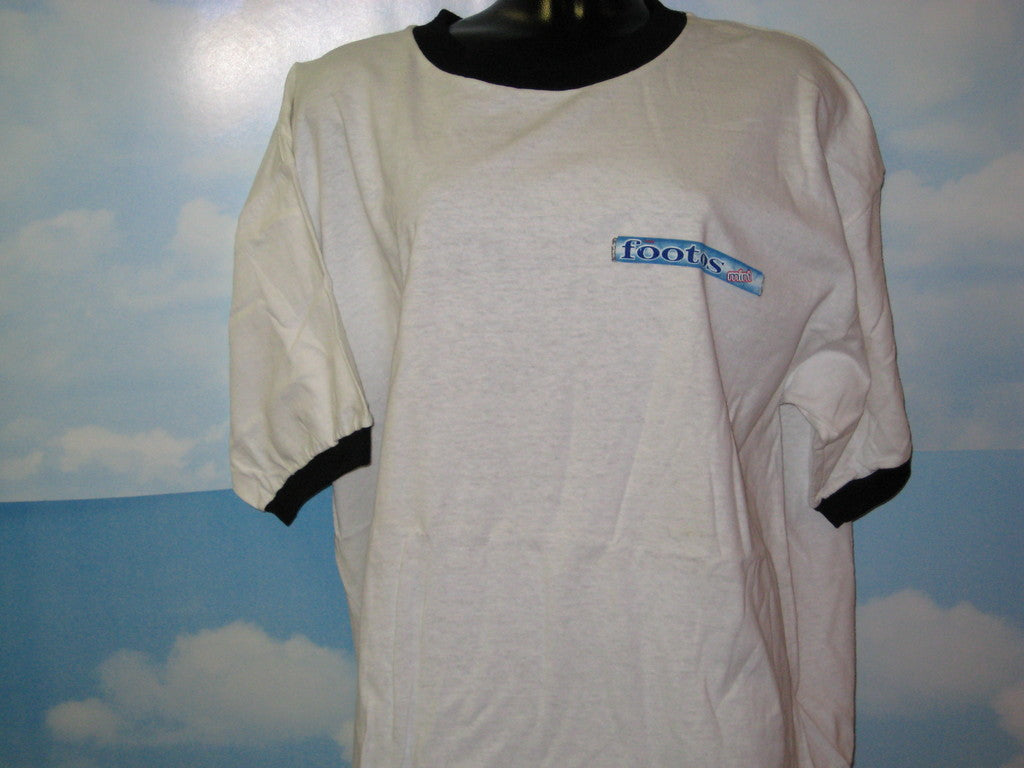 Foo Fighters Footos Adult White Ringer Size XL Extra Large Tshirt - TshirtNow.net - 2