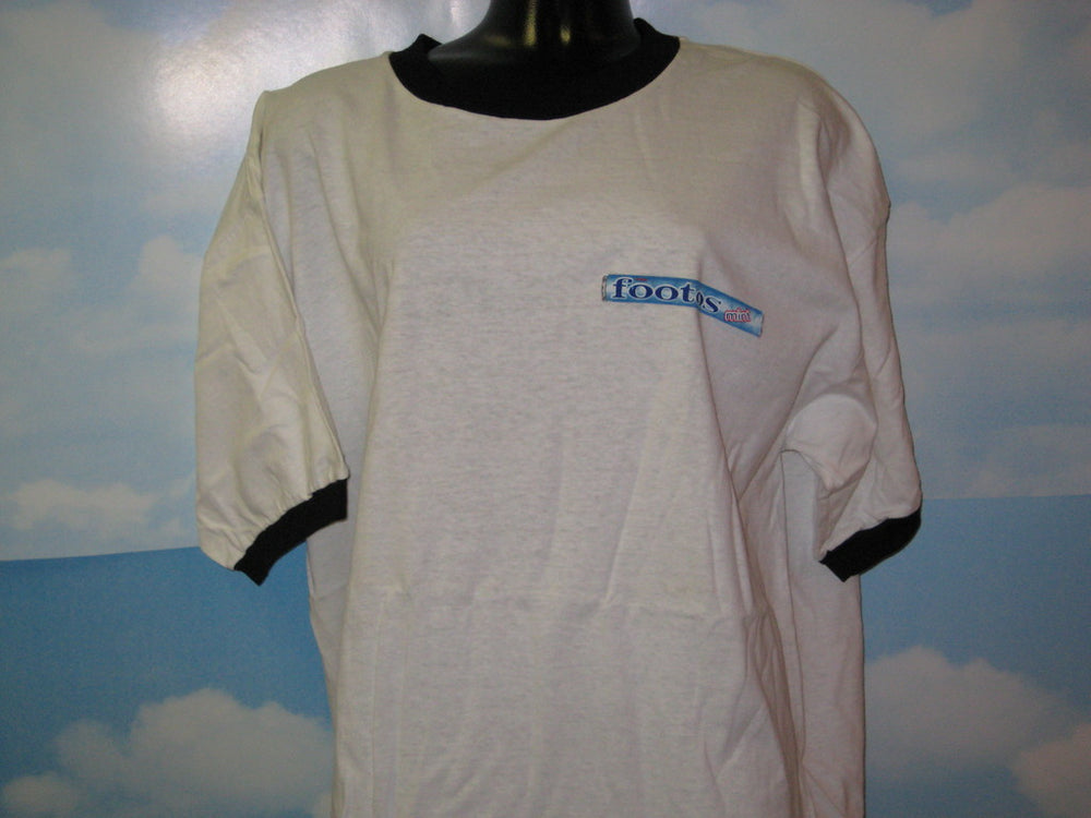 Foo Fighters Footos Adult White Ringer Size XL Extra Large Tshirt - TshirtNow.net - 1