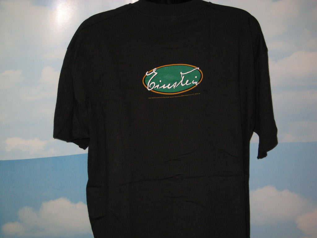 Einstein Face Adult Black Size XL Extra Large Tshirt - TshirtNow.net - 4