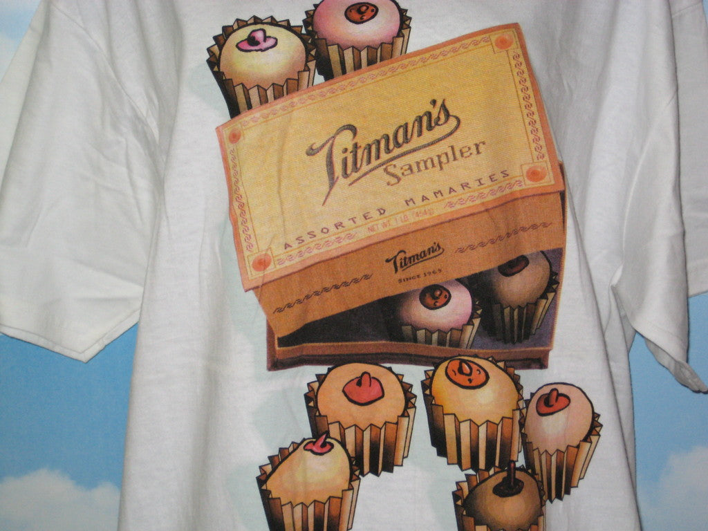 Titman's Sampler Adult White Size XL Extra Large Tshirt - TshirtNow.net - 3