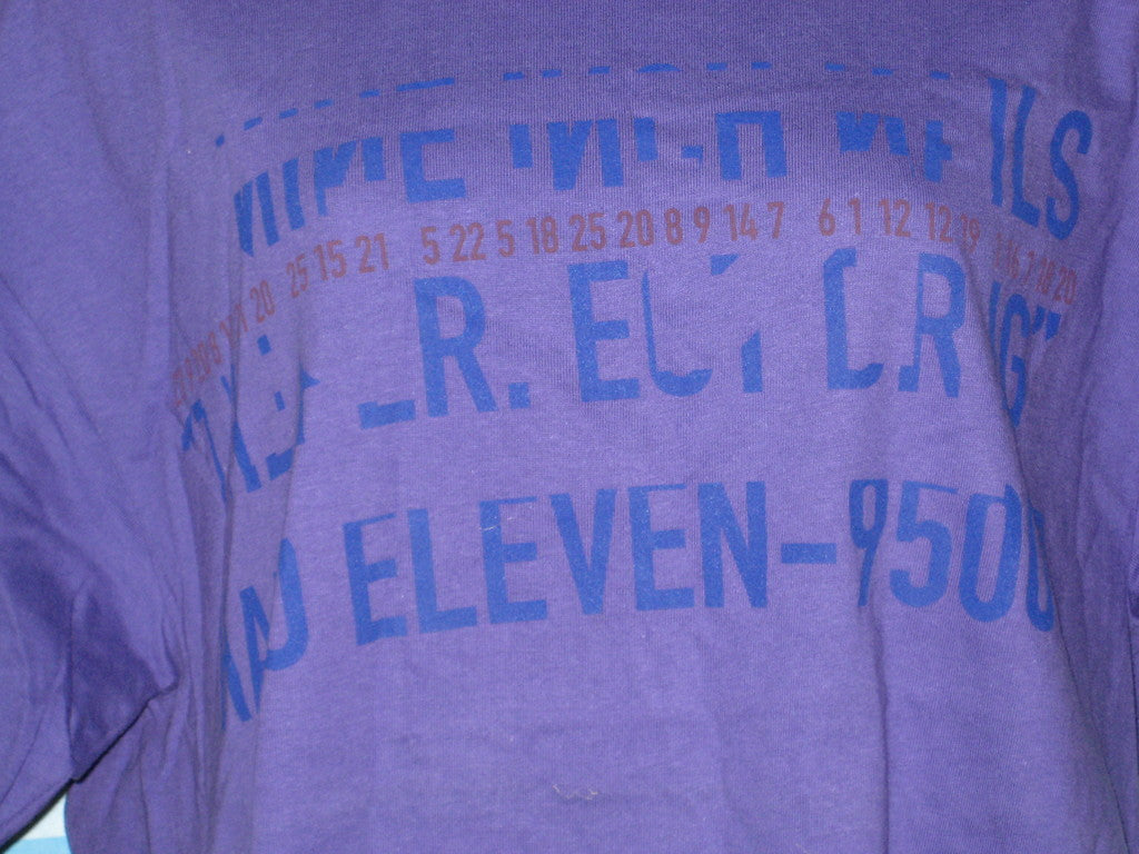 Nine Inch Nails Tour Adult Purple Size L Large Tshirt - TshirtNow.net - 3
