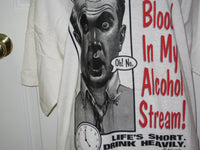 Thumbnail for There's Blood in My Alcohol Stream Adult White Size XL Extra Large Tshirt - TshirtNow.net - 3