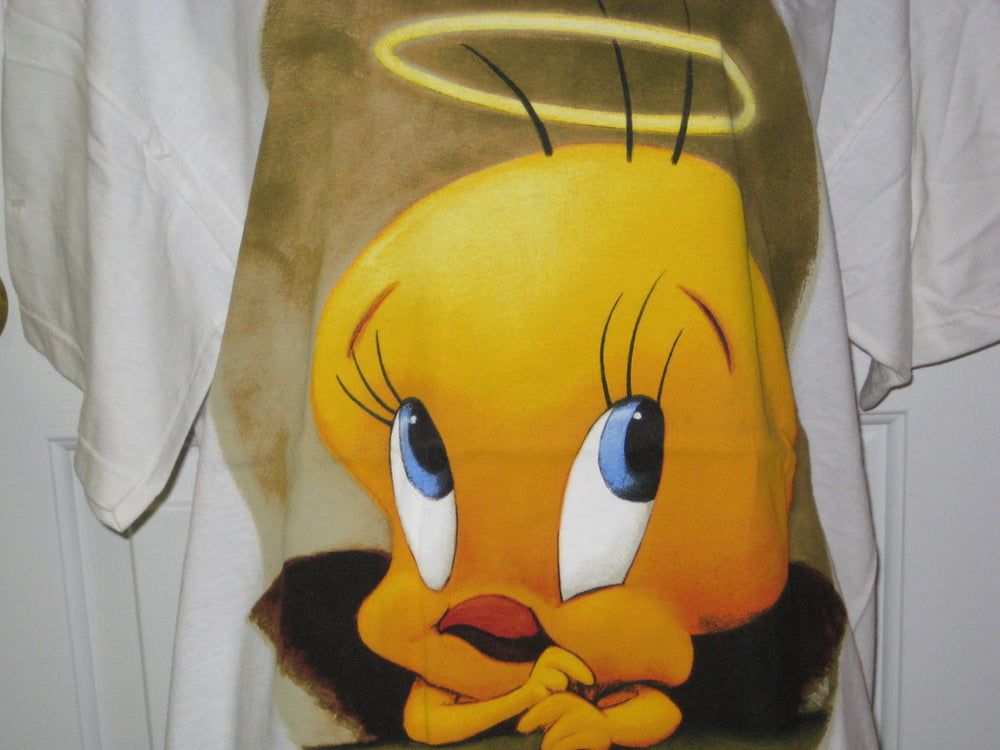 Tweety Angel Adult White Size L Large Tshirt - TshirtNow.net - 1