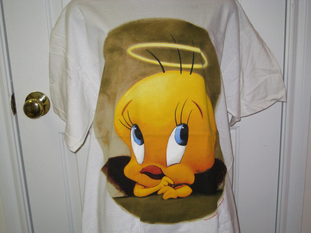Tweety Angel Adult White Size L Large Tshirt - TshirtNow.net - 2