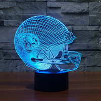 Thumbnail for NFL JACKSONVILLE JAGUARS 3D LED LIGHT LAMP
