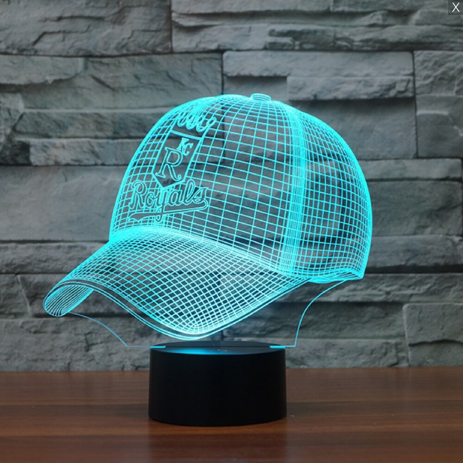 MLB KANSAS CITY ROYALS 3D LED LIGHT LAMP