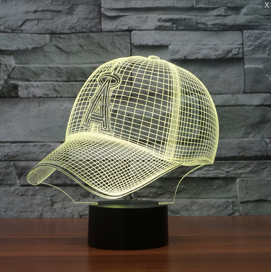 MLB LOS ANGELES ANGELS OF ANAHEIM 3D LED LIGHT LAMP