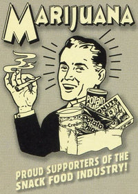 Thumbnail for Marijuana: Proud supporters of the snack food industry! Retro Spoof tshirt: Ash Colored T-shirt - TshirtNow.net - 2