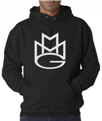 Thumbnail for Maybach Music Hoodie:Black with White Print - TshirtNow.net - 1