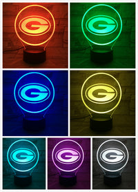 Thumbnail for NFL GREEN BAY PACKERS LOGO 3D LED LIGHT LAMP