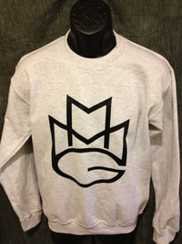 Thumbnail for Maybach Music Crewneck Sweatshirt: Grey with Black Print - TshirtNow.net - 2