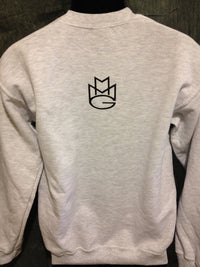 Thumbnail for Maybach Music Crewneck Sweatshirt: Grey with Black Print - TshirtNow.net - 4