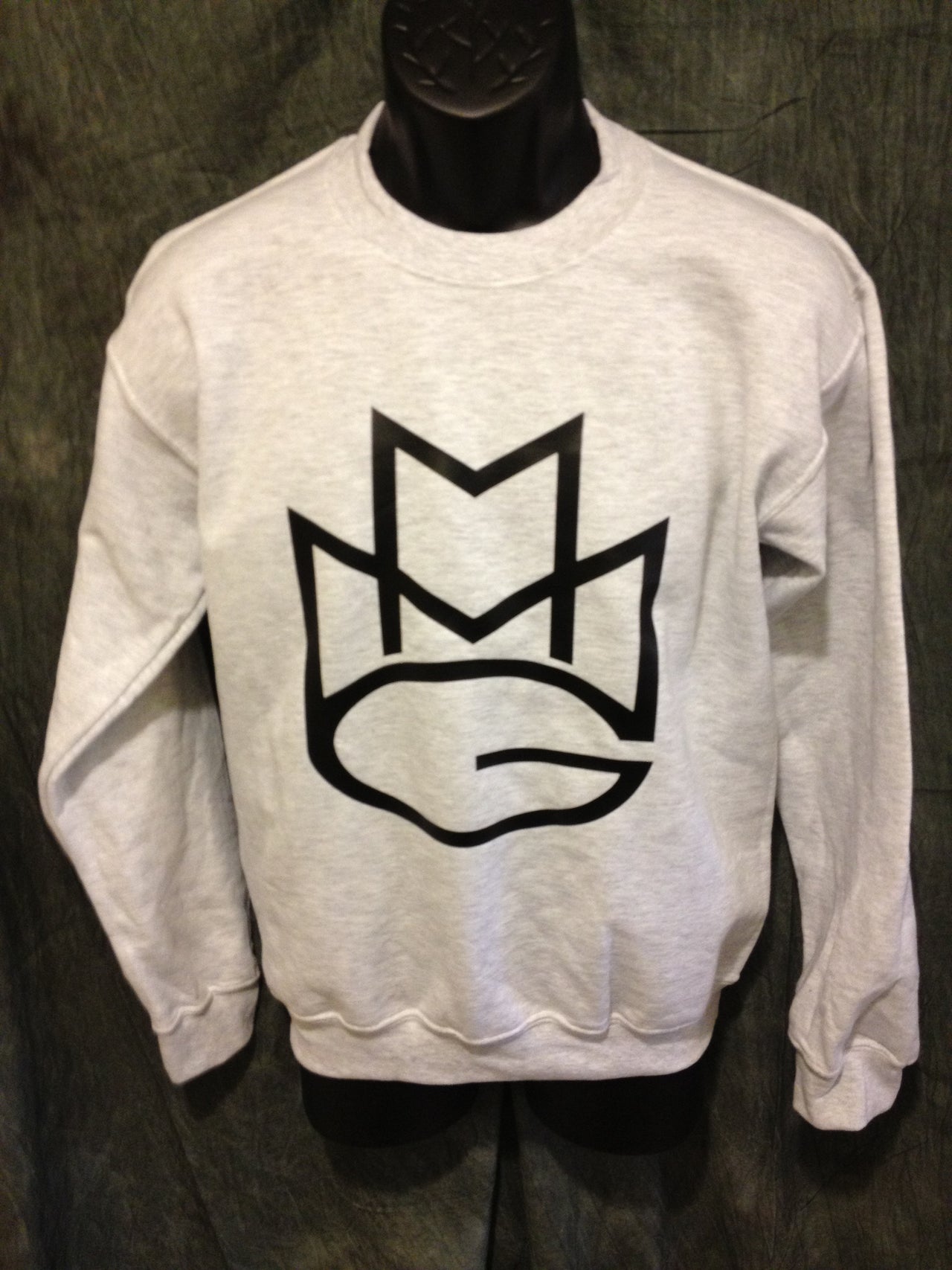 Maybach Music Crewneck Sweatshirt: Grey with Black Print - TshirtNow.net - 5