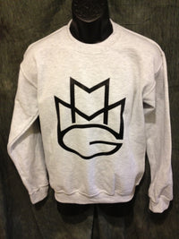 Thumbnail for Maybach Music Crewneck Sweatshirt: Grey with Black Print - TshirtNow.net - 5