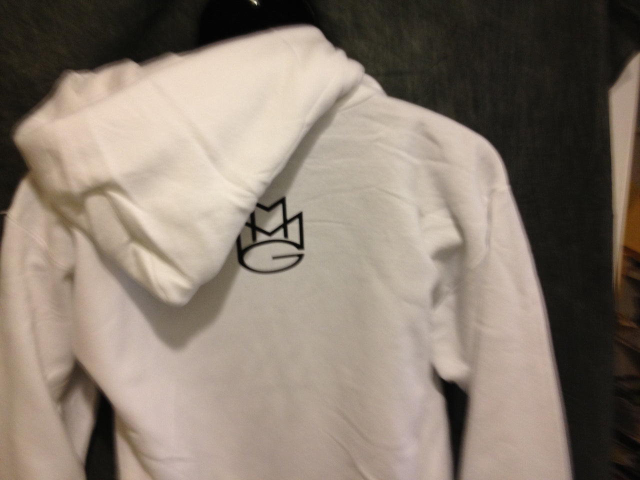 Maybach Music Group MMG Hoodie: White with Black Print - TshirtNow.net - 5