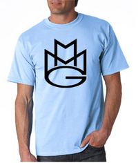 Thumbnail for Maybach Music Group Mmg Tshirt: Baby Blue With Black Print - TshirtNow.net