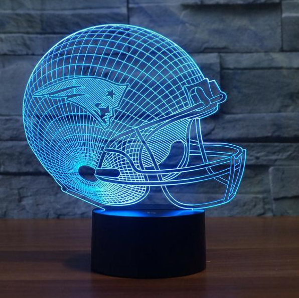 NFL NEW ENGLAND PATRIOTS 3D LED LIGHT LAMP