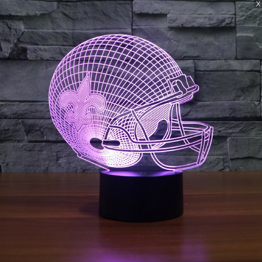 NFL NEW ORLEANS SAINTS 3D LED LIGHT LAMP