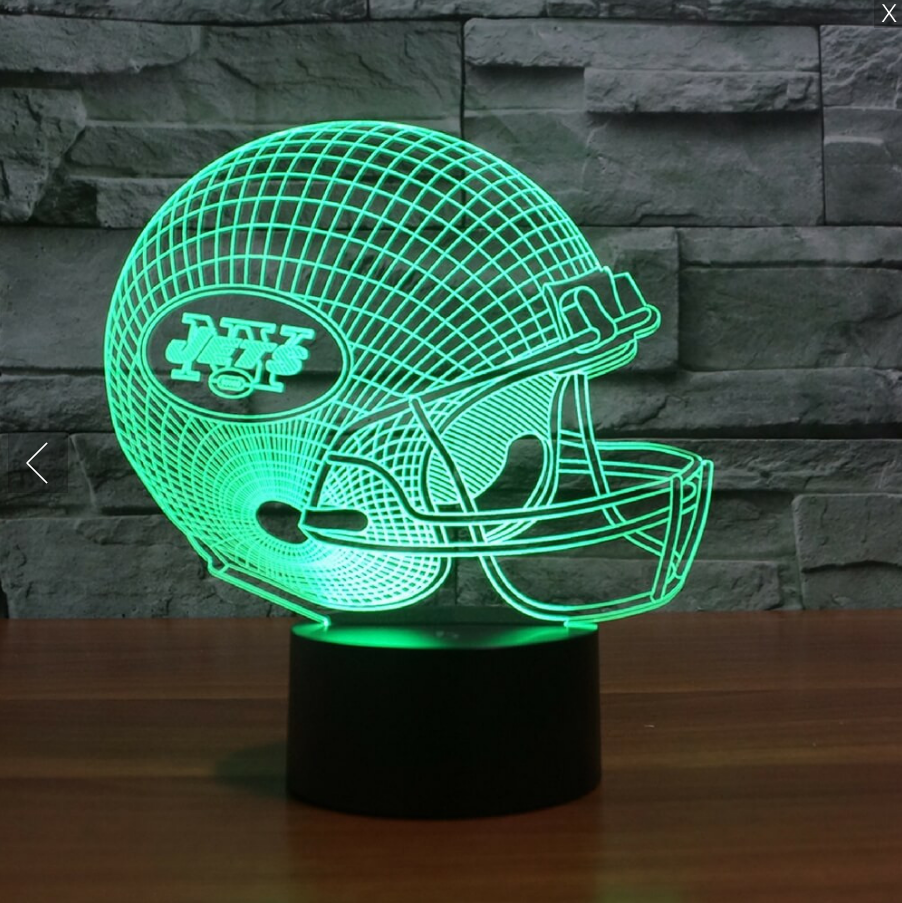 NFL NEW YORK JETS 3D LED LIGHT LAMP