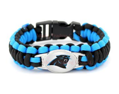 NFL Carolina Panthers Paracord Survival Bracelet