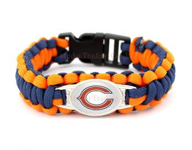 NFL Chicago Bears Paracord Survival Bracelet
