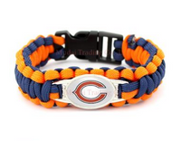 Thumbnail for NFL Chicago Bears Paracord Survival Bracelet