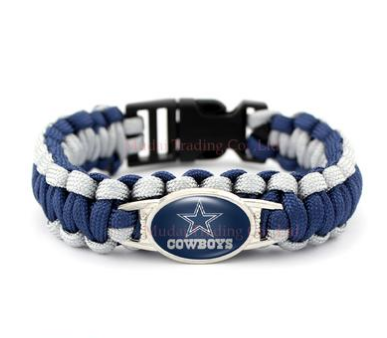 NFL Dallas Cowboys Paracord Survival Bracelet