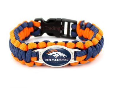 NFL Denver Broncos Paracord Survival Bracelet