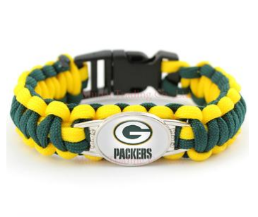 NFL Green Bay Packers Paracord Survival Bracelet