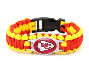 NFL Kansas City Chiefs Paracord Survival Bracelet