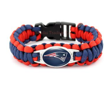 NFL New England Patriots Paracord Survival Bracelet