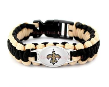 NFL New Orleans Saints Paracord Survival Bracelet