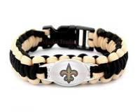 Thumbnail for NFL New Orleans Saints Paracord Survival Bracelet