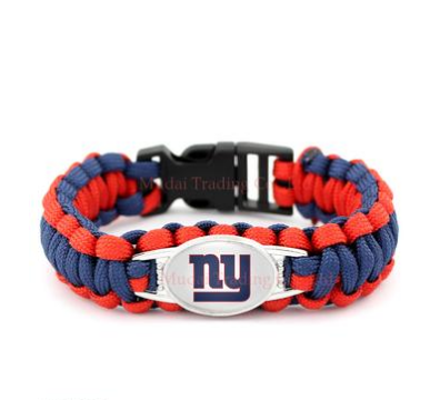 NFL New York Giants Paracord Survival Bracelet
