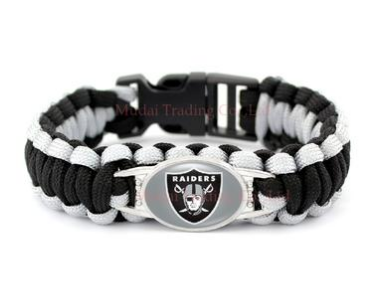 NFL Oakland Raiders Paracord Survival Bracelet