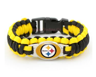 NFL Pittsburgh Steelers Paracord Survival Bracelet