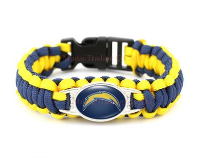 NFL San Diego Chargers Paracord Survival Bracelet