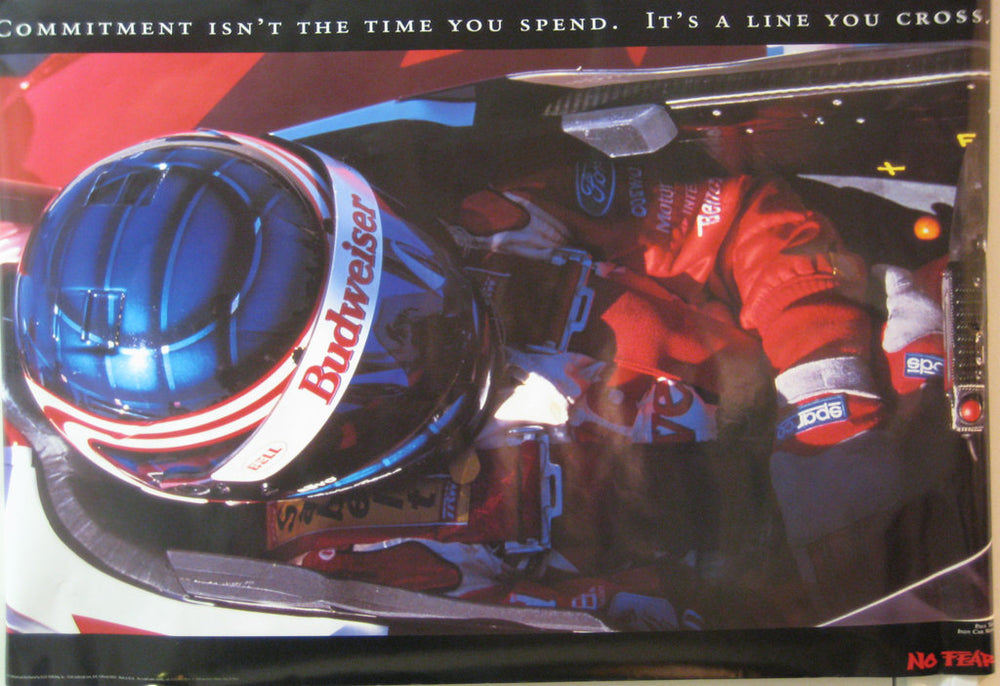 No Fear Budweiser Drag Racing Team Commitment Poster - TshirtNow.net