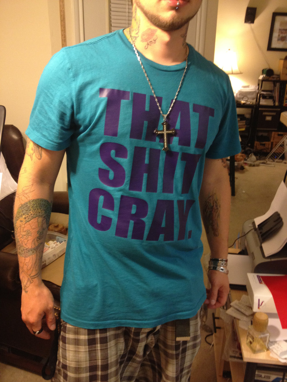 That Shit Cray Sapphire Tshirt With Purple Print - TshirtNow.net - 1