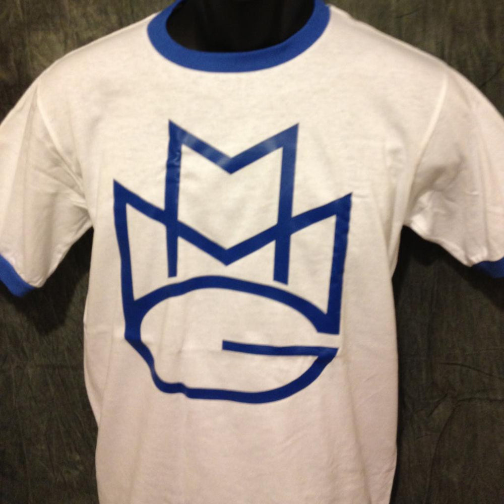 Maybach Music Group MMG Tshirt: Blue Print on Blue Ringer TShirt - TshirtNow.net - 1
