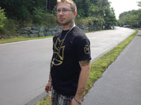 Thumbnail for Maybach Music Group Limited Edition Tshirt: Black with Gold and Black Print - TshirtNow.net - 1