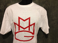 Thumbnail for Maybach Music Group Tshirt: White Tshirt with Red Print - TshirtNow.net - 1
