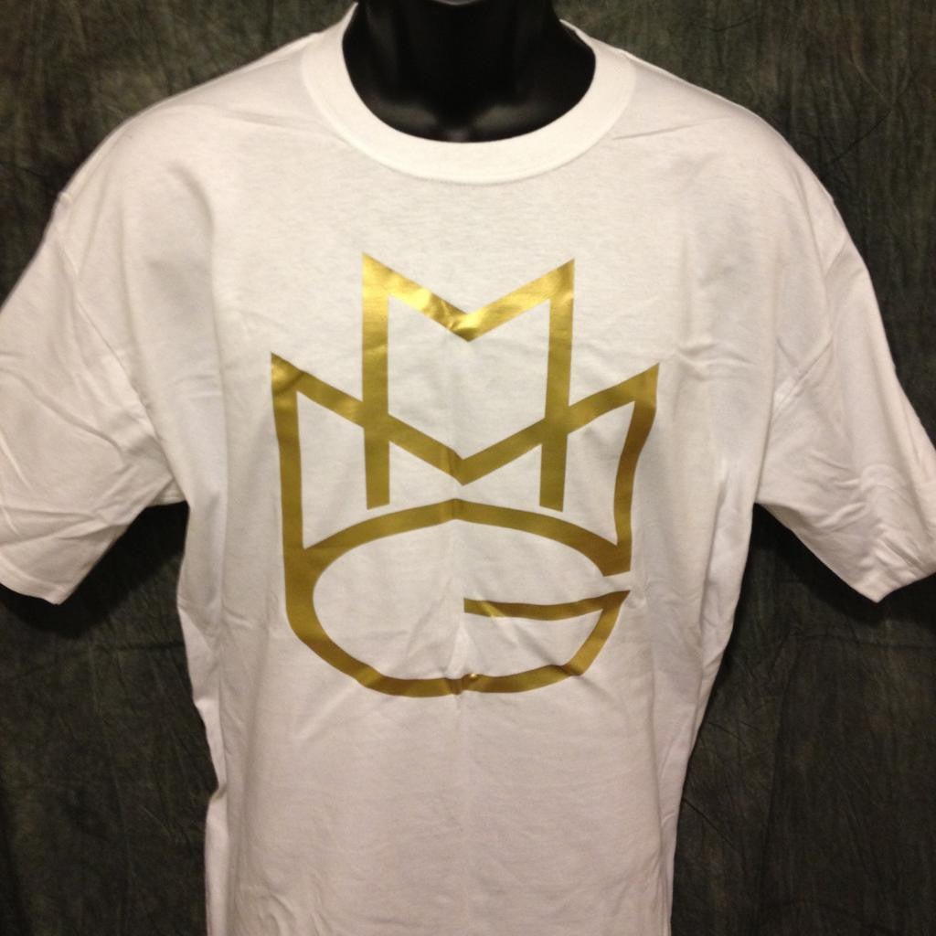 Maybach Music Group Tshirt: White Tshirt with Gold Print - TshirtNow.net - 9