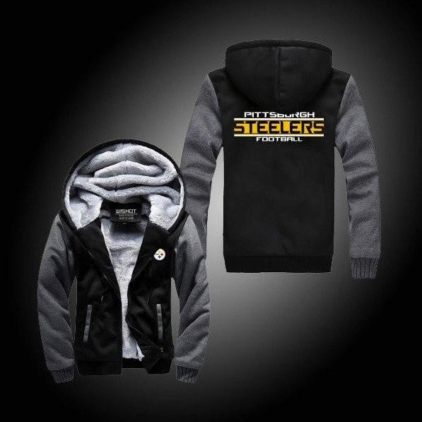 NFL PITTSBURGH STEELERS THICK FLEECE JACKET