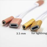 2 IN 1 LIGHTNING ADAPTER FOR IPHONE 7 AND 7 PLUS