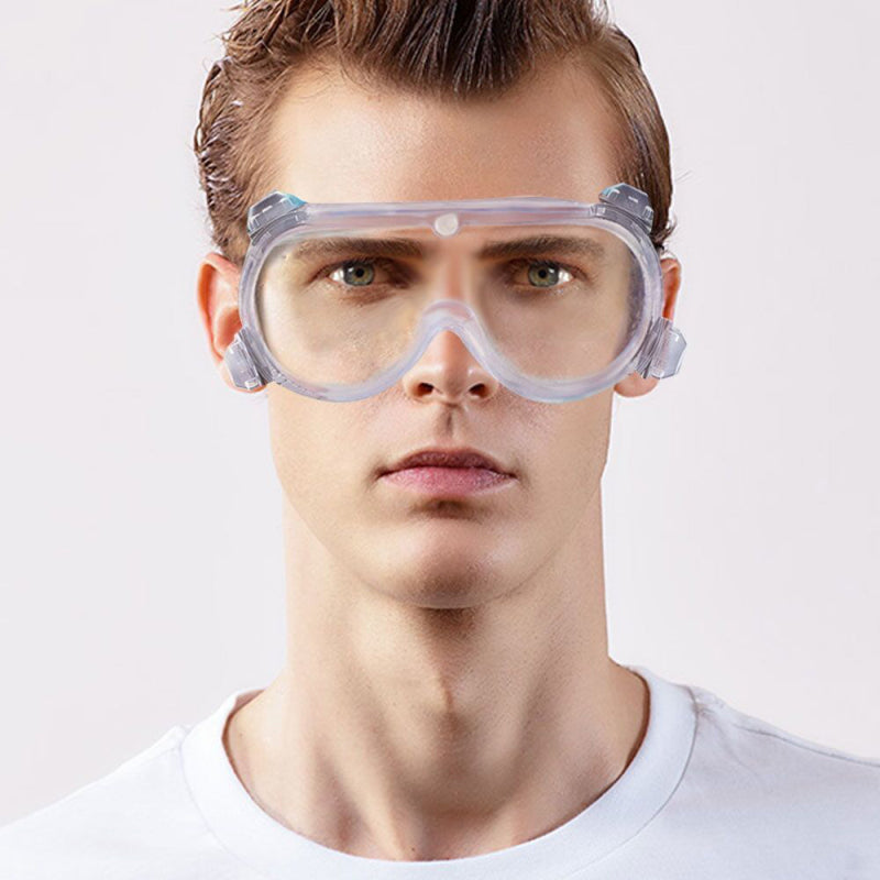 Infection Preventing Eye Protection Vented Safety Glasses Anti Fog Dust Clearing Lab Goggles